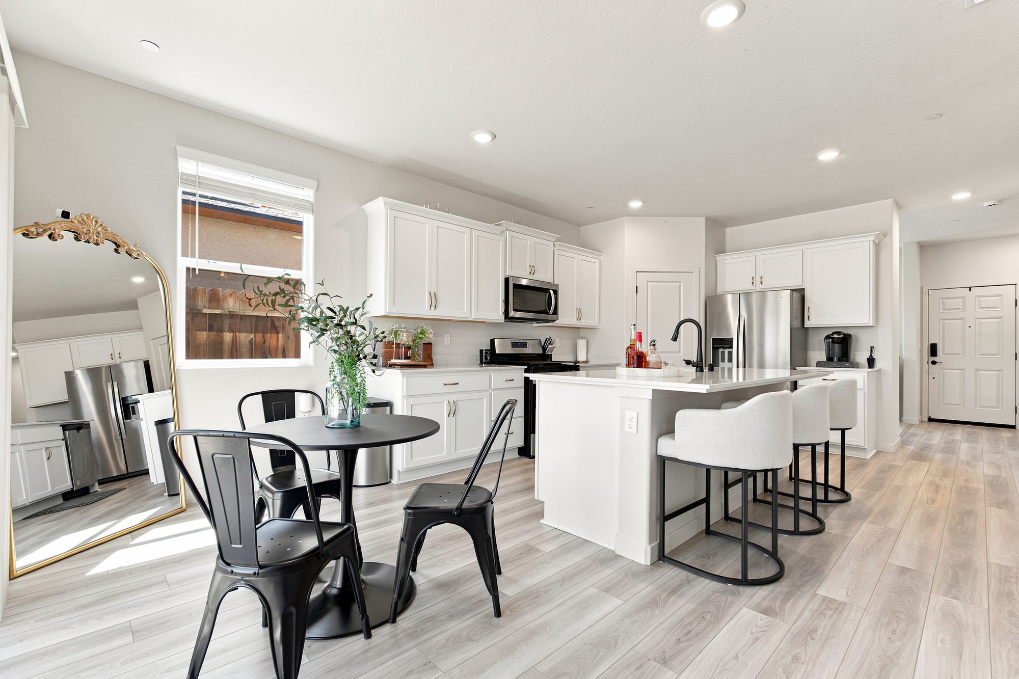 Kitchen and dining with natural light — Tulare real estate photography, California